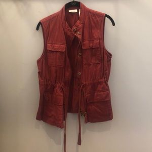 Red utility vest